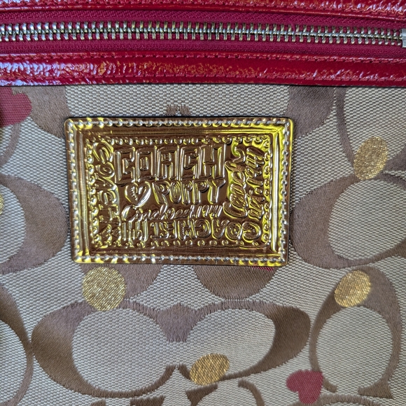 Coach Tan and Red Tote Bag - Picture 11 of 11